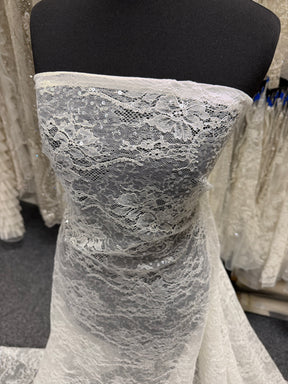 Dentelle à sequins ivoire - LB6003