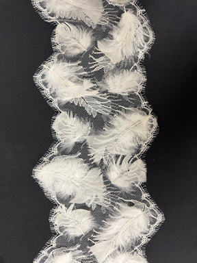 Bordure Plume Ivoire - T922