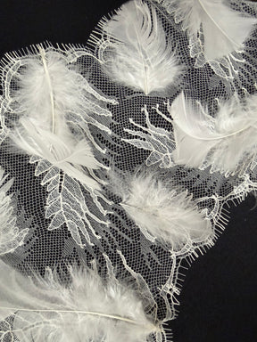 Bordure Plume Ivoire - T922