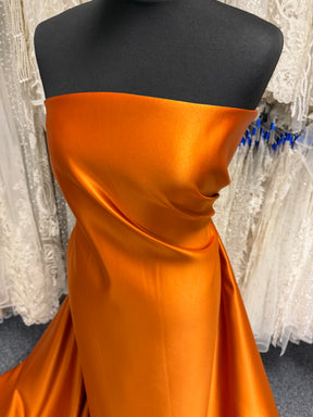 Satin Polyester Orange Brûlé - Classique (CF)