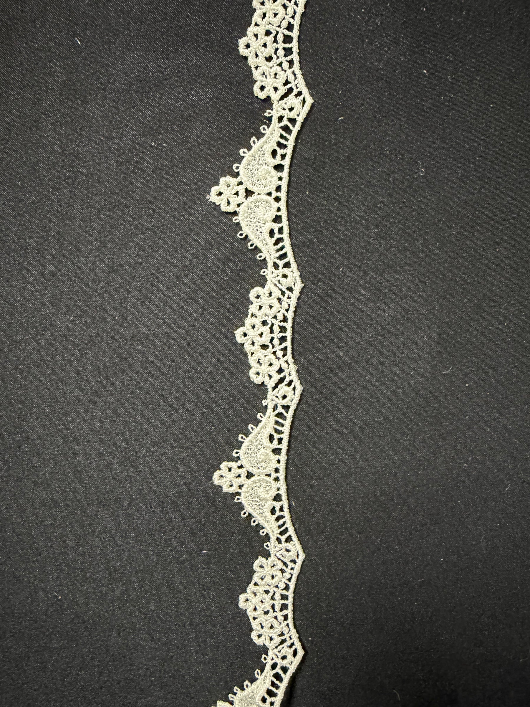 Bordure en guipure ivoire - T831