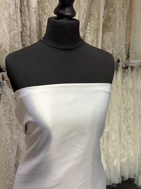 Satin duchesse léger en polyester argenté - P44