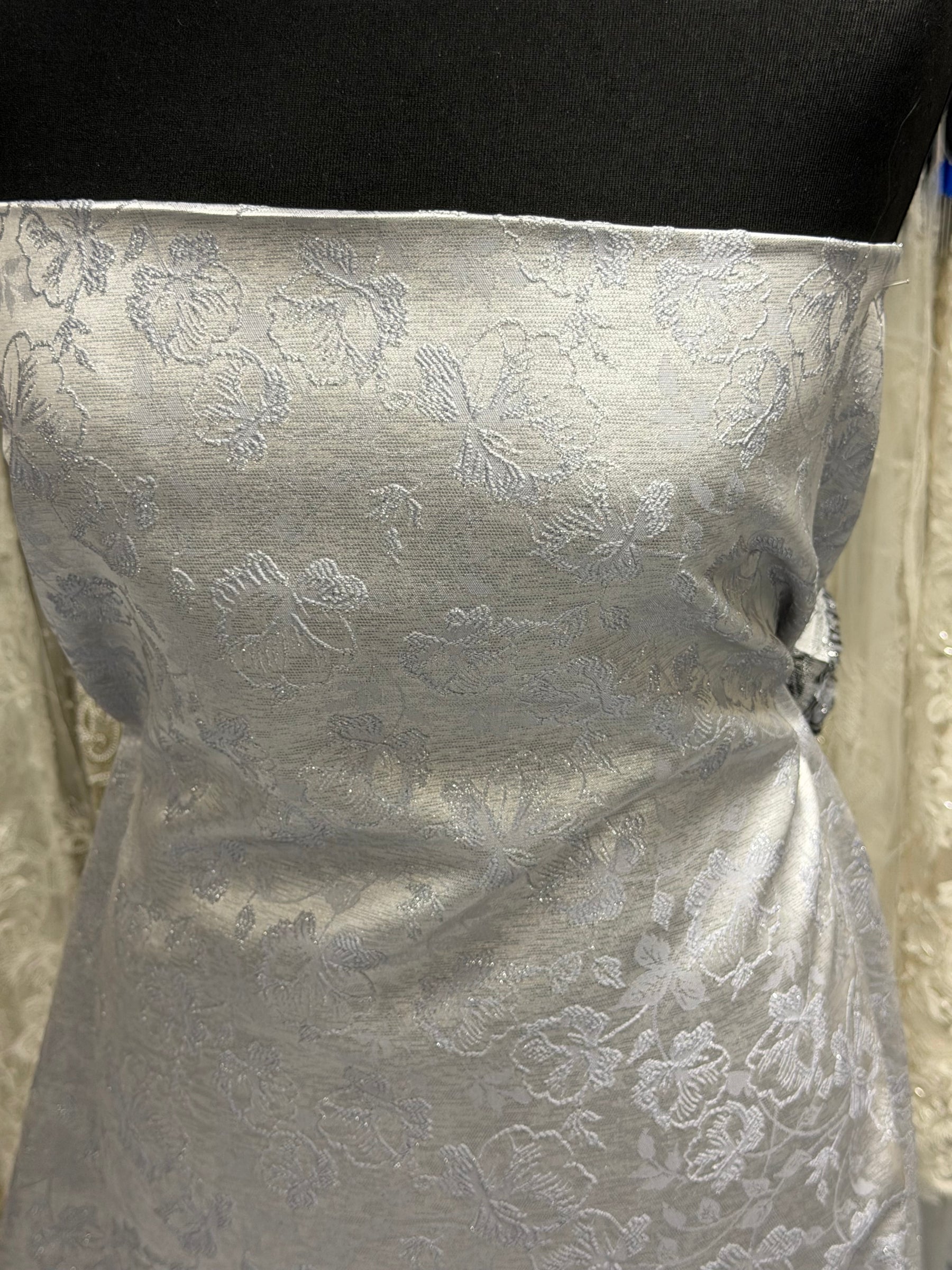 Brocade argenté - BR1002