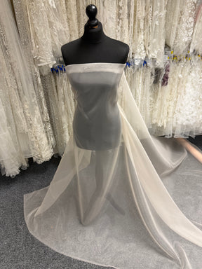 Organza poly-organza champagne clair - P150