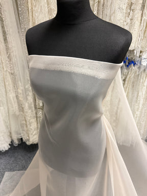 Organza poly-organza champagne clair - P150