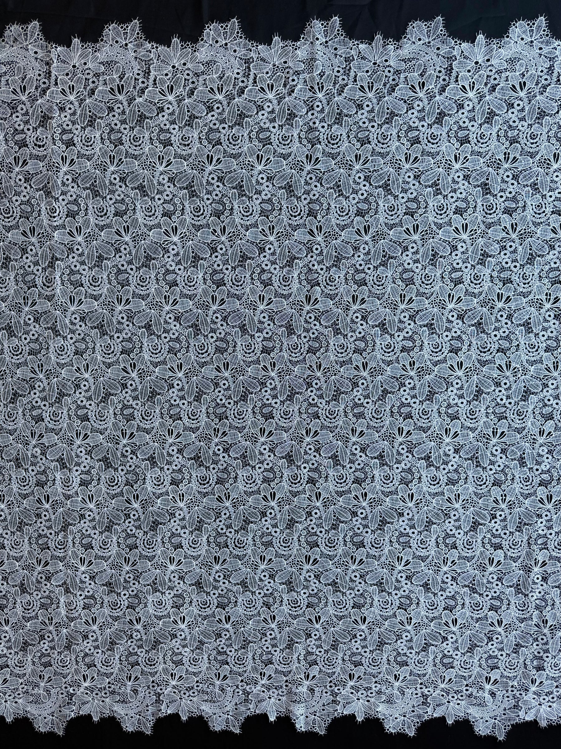 Dentelle de mariée à paillettes ivoire - EB3050