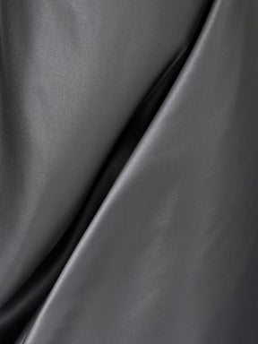 Satin polyester gris métallisé - Classique (CF)
