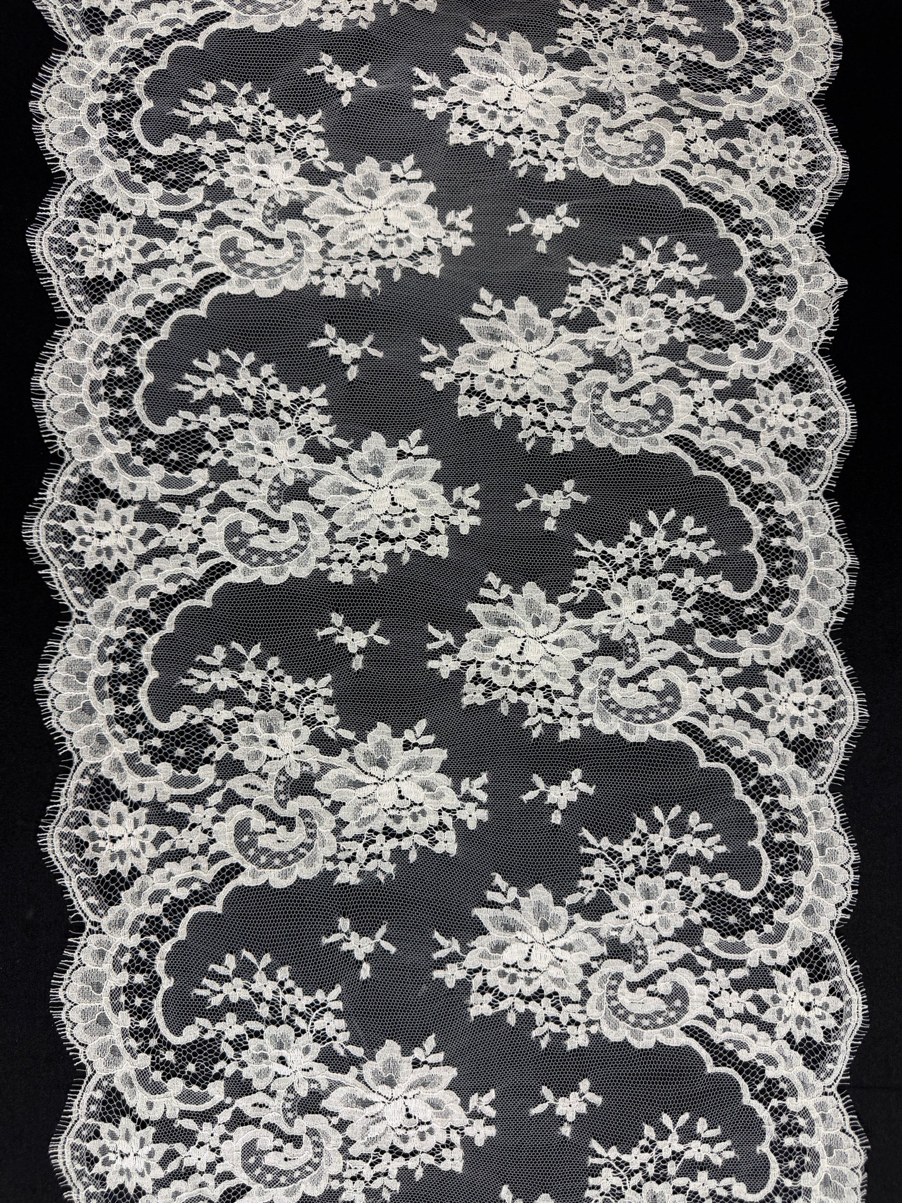 Bordure en dentelle écologique ivoire - EE4010