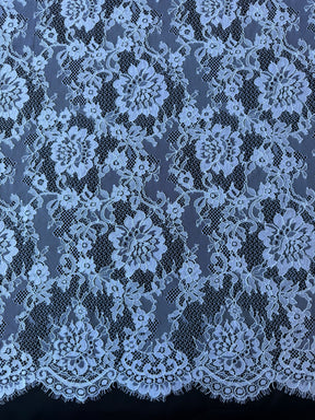 Dentelle Raschel blanche - LA1005