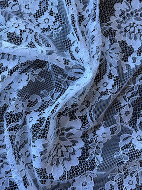 Dentelle Raschel blanche - LA1005