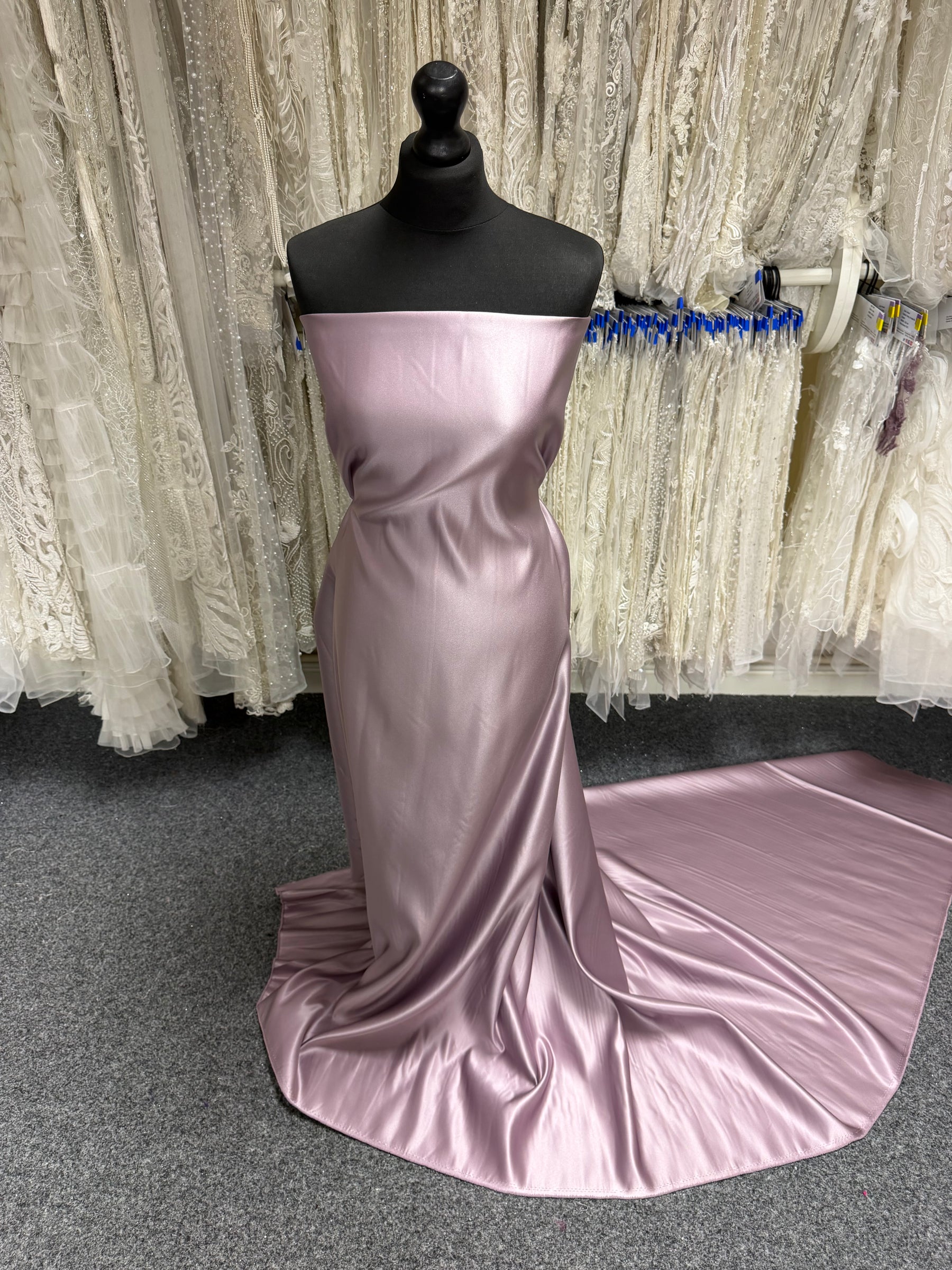 Satin Polyester Rose Lilas - Classique (CF)