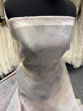 Ivoire avec organza imprimé multicolore - PR2007