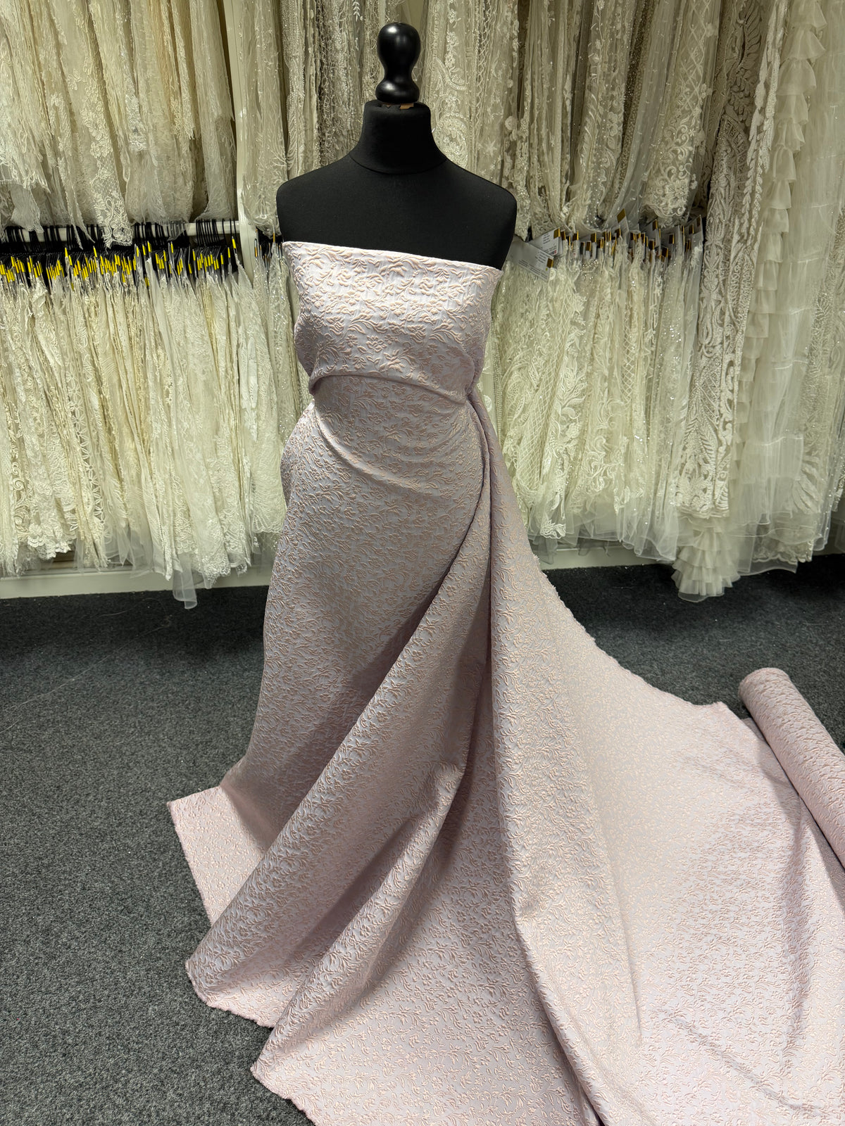 Jacquard gaufré Lavande/Rose - BR1003