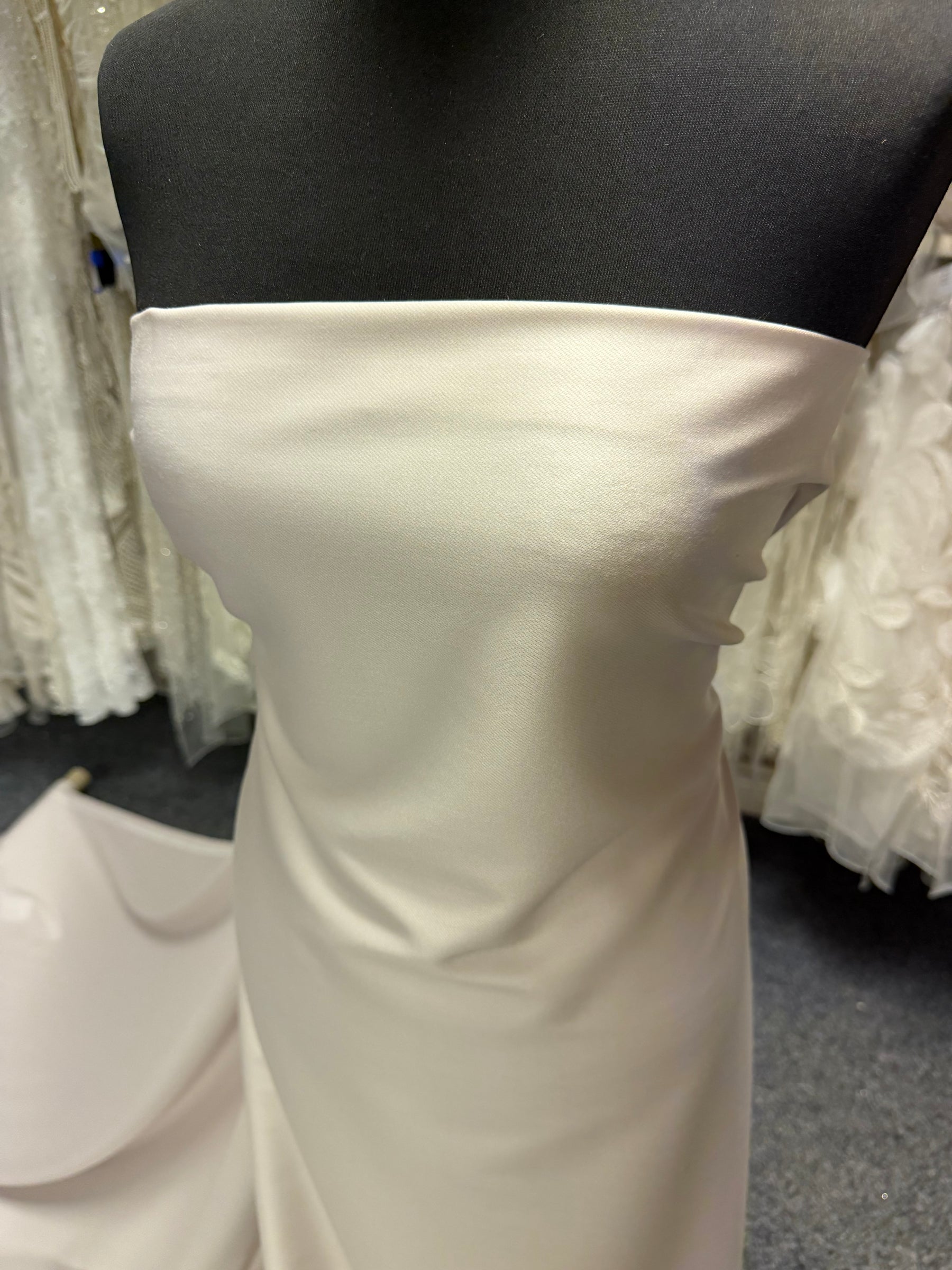 Crêpe de laine italien stretch rose foncé - PH4002
