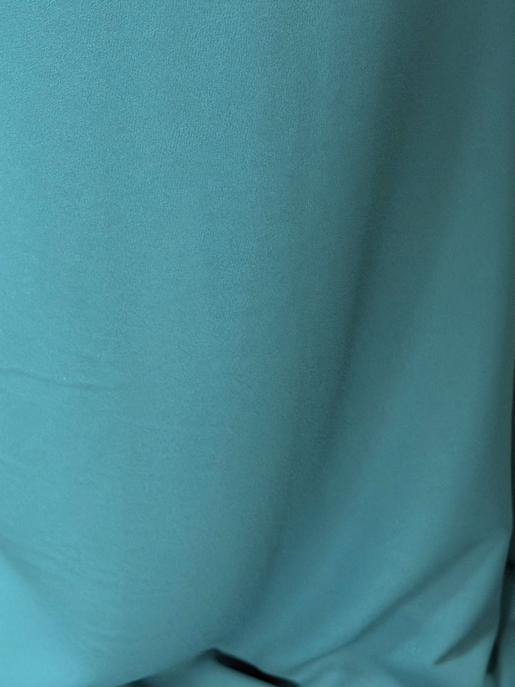 Crêpe de polyester moyen poids bleu sarcelle - P59