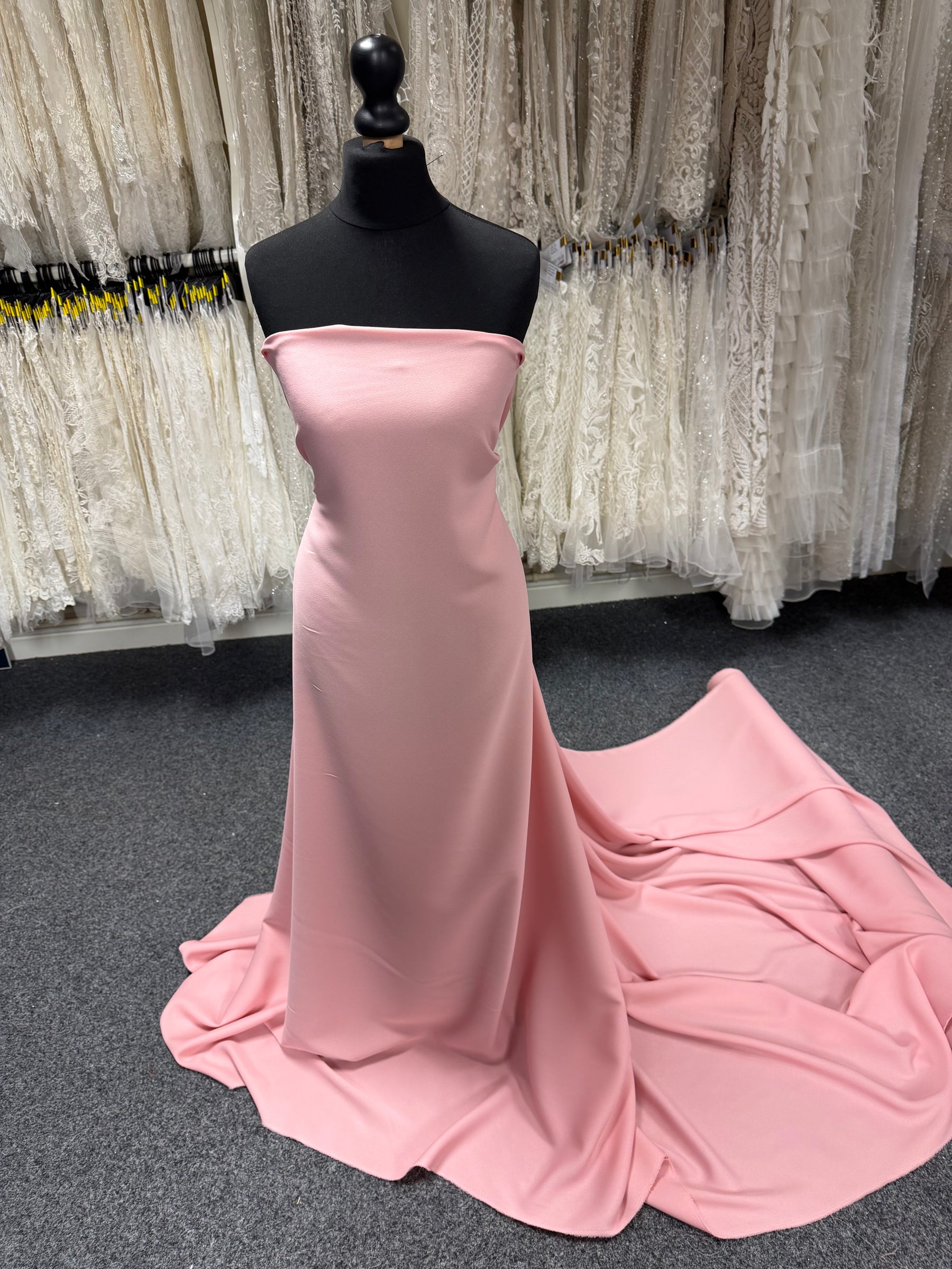 Crêpe polyester rose clair M/Wt - P59