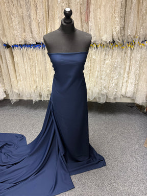 Crêpe polyester marine M/Wt - P59