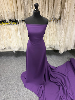 Crêpe polyester violet M/Wt - P59