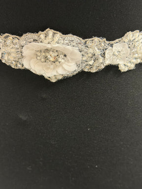 Passementerie dentelle 3D ivoire - T729