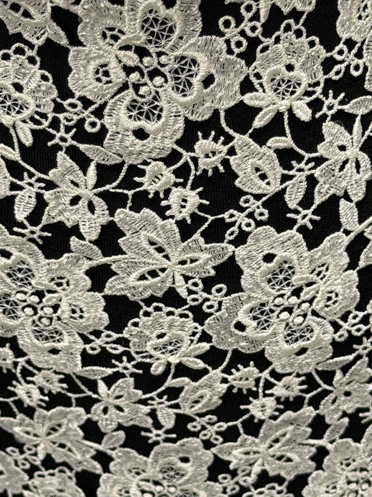 Dentelle guipure à sequins ivoire - P220