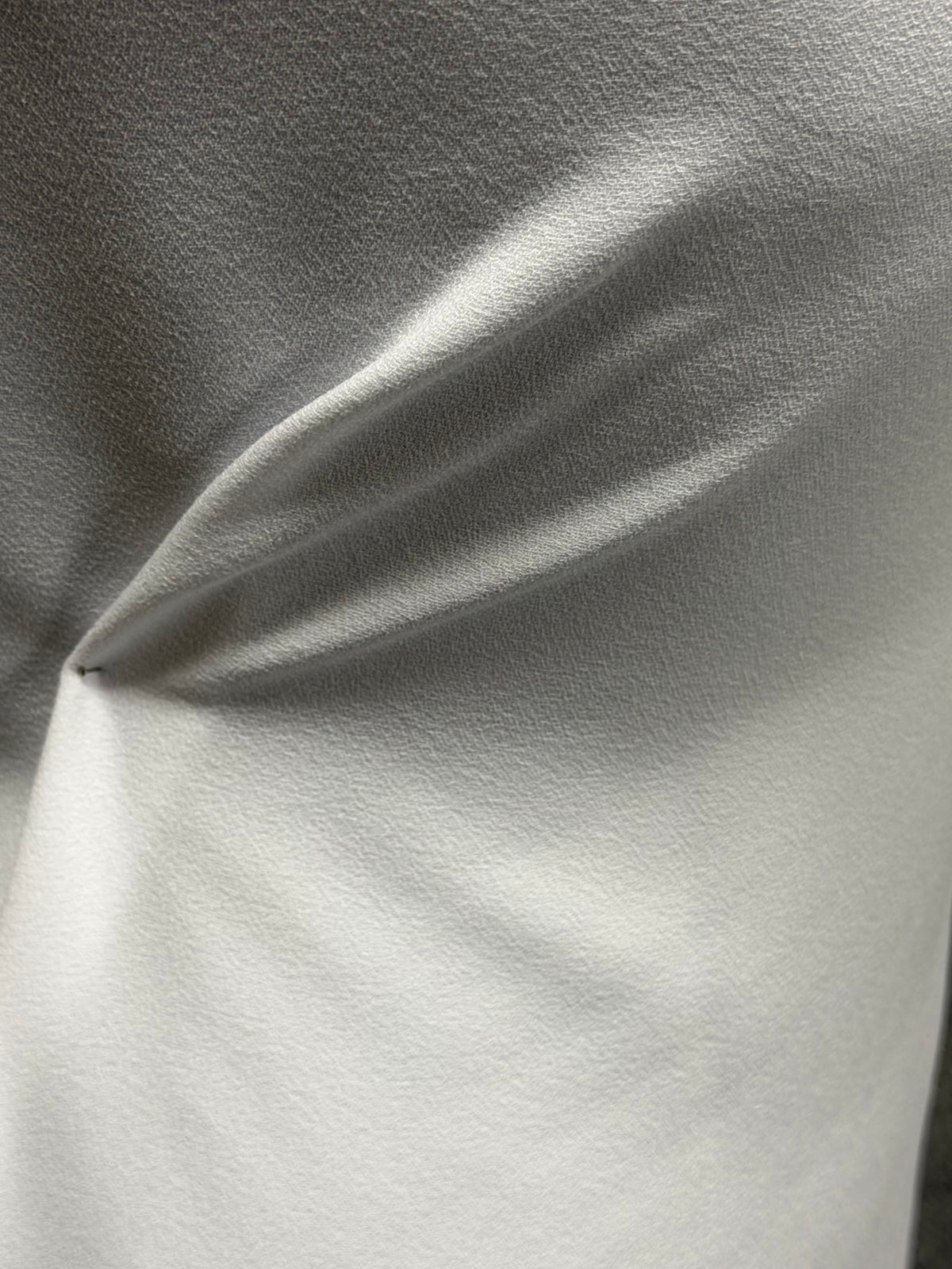 Crêpe extensible en polyester blanc - PB4001