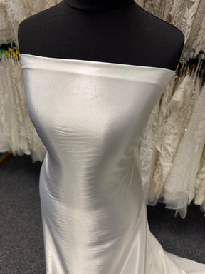 Satin extensible ivoire pâle - PB1006
