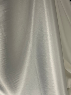 Satin extensible ivoire pâle - PB1006