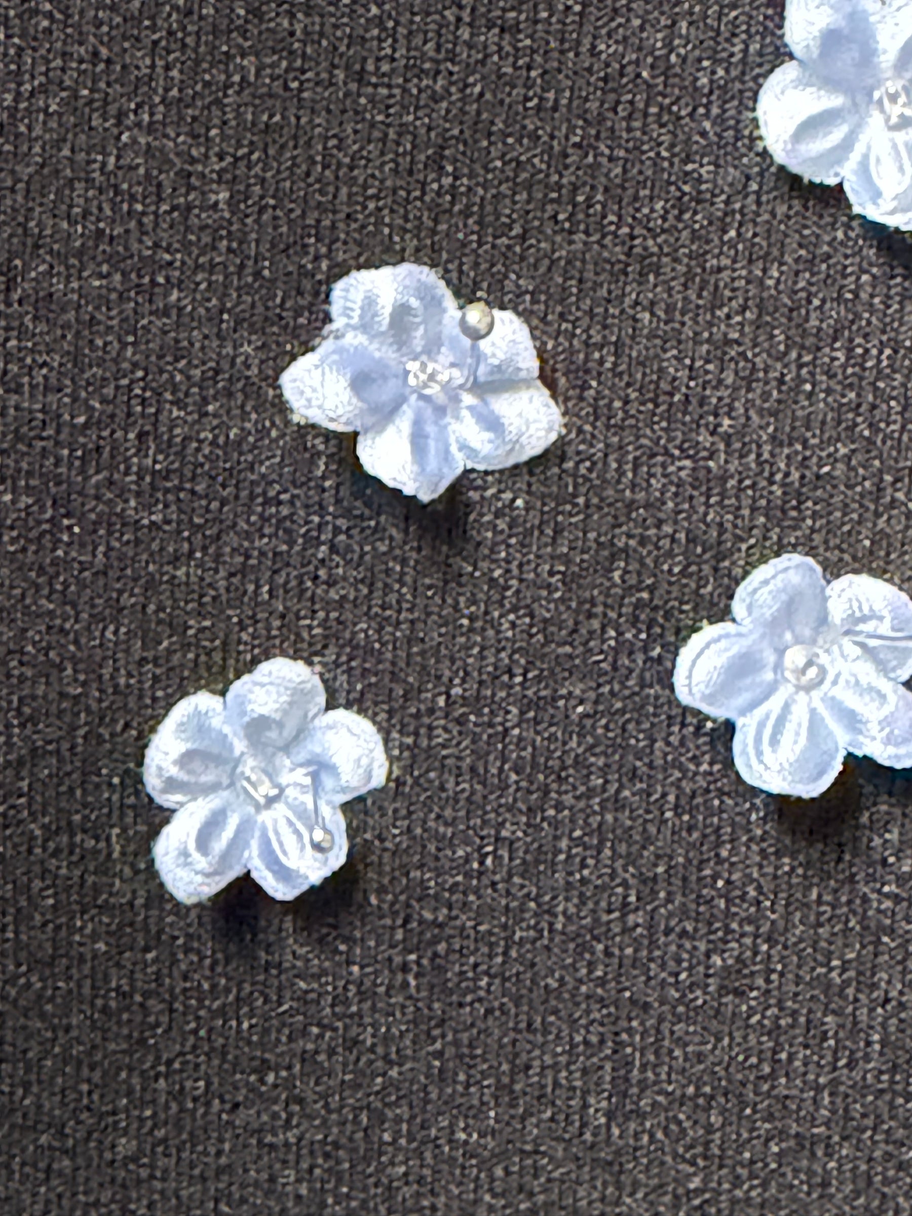 Fleurs en satin bleu nuage - M14 (Sachet de 144)