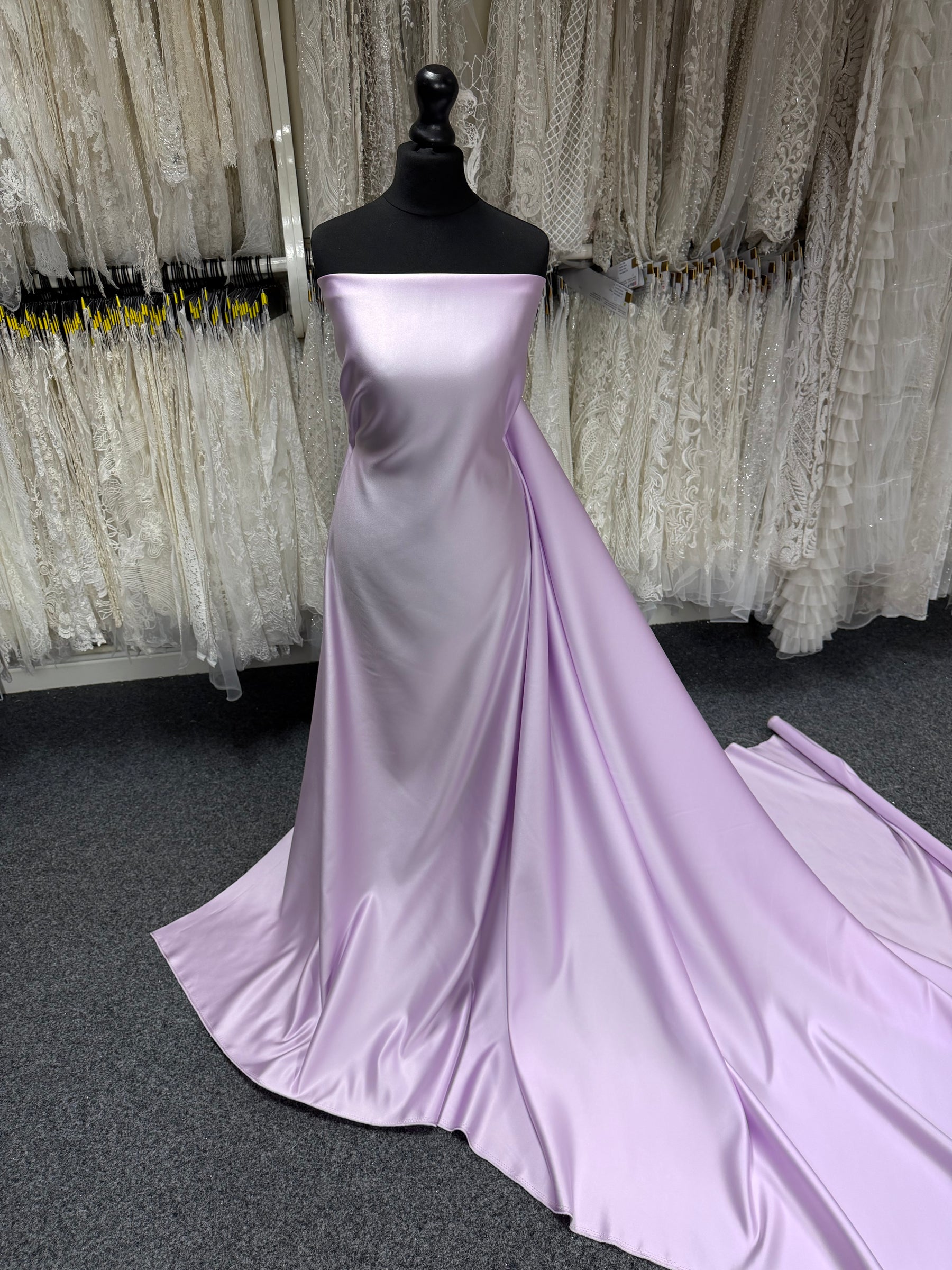Satin Duchesse Polyester Rose Orchidée - Contessa