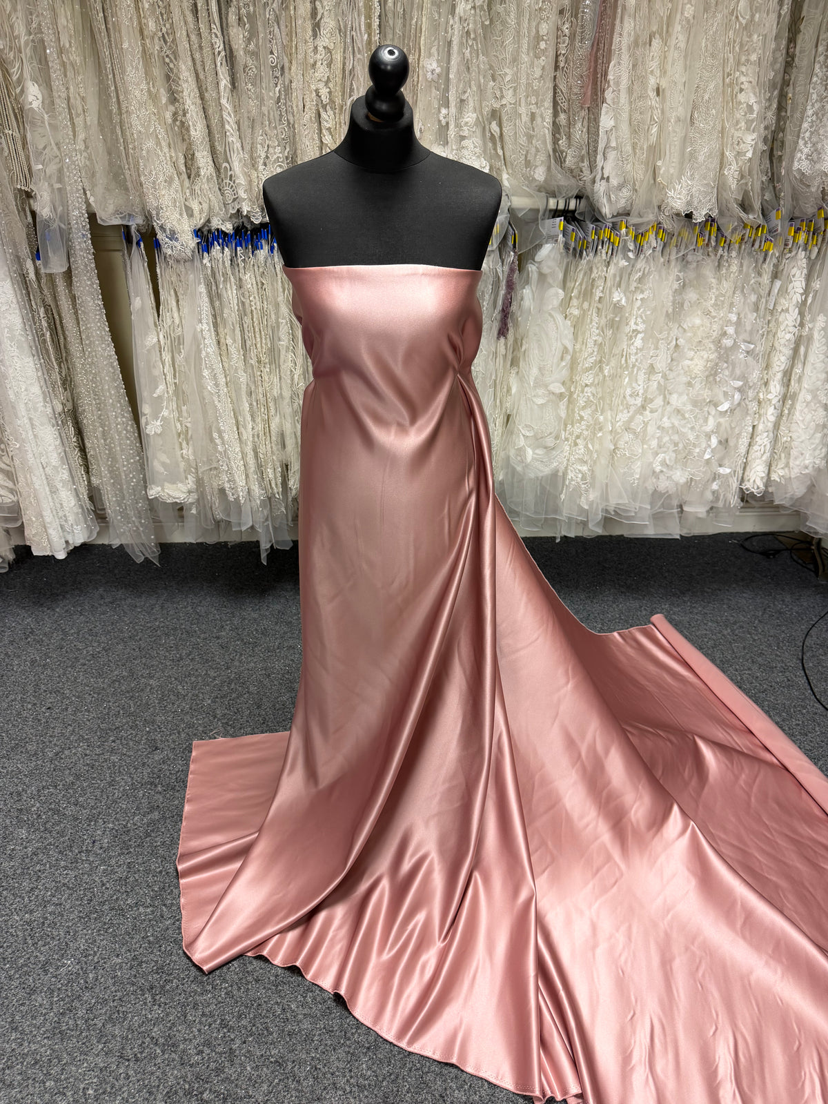 Satin Duchesse Polyester Rose Antique - Contessa