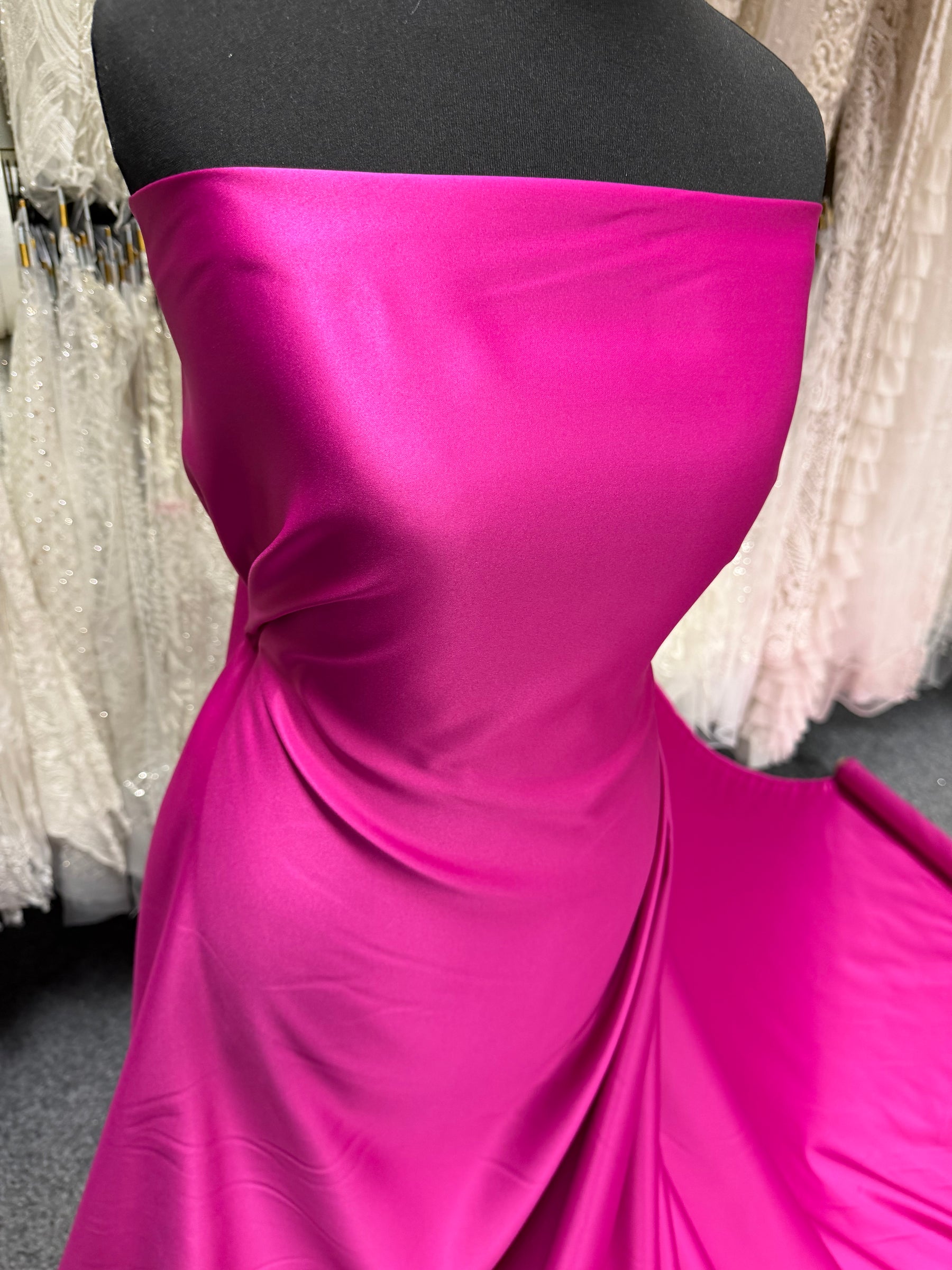 Satin Polyester Fuchsia - Majestueux