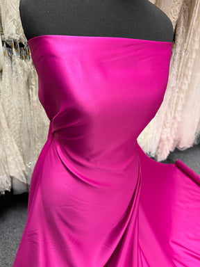 Satin Polyester Fuchsia - Majestueux
