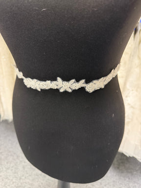 Galon de dentelle perlée ivoire - EH2013