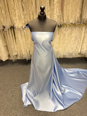 Satin Duchesse Polyester Bleu Ciel - Contessa