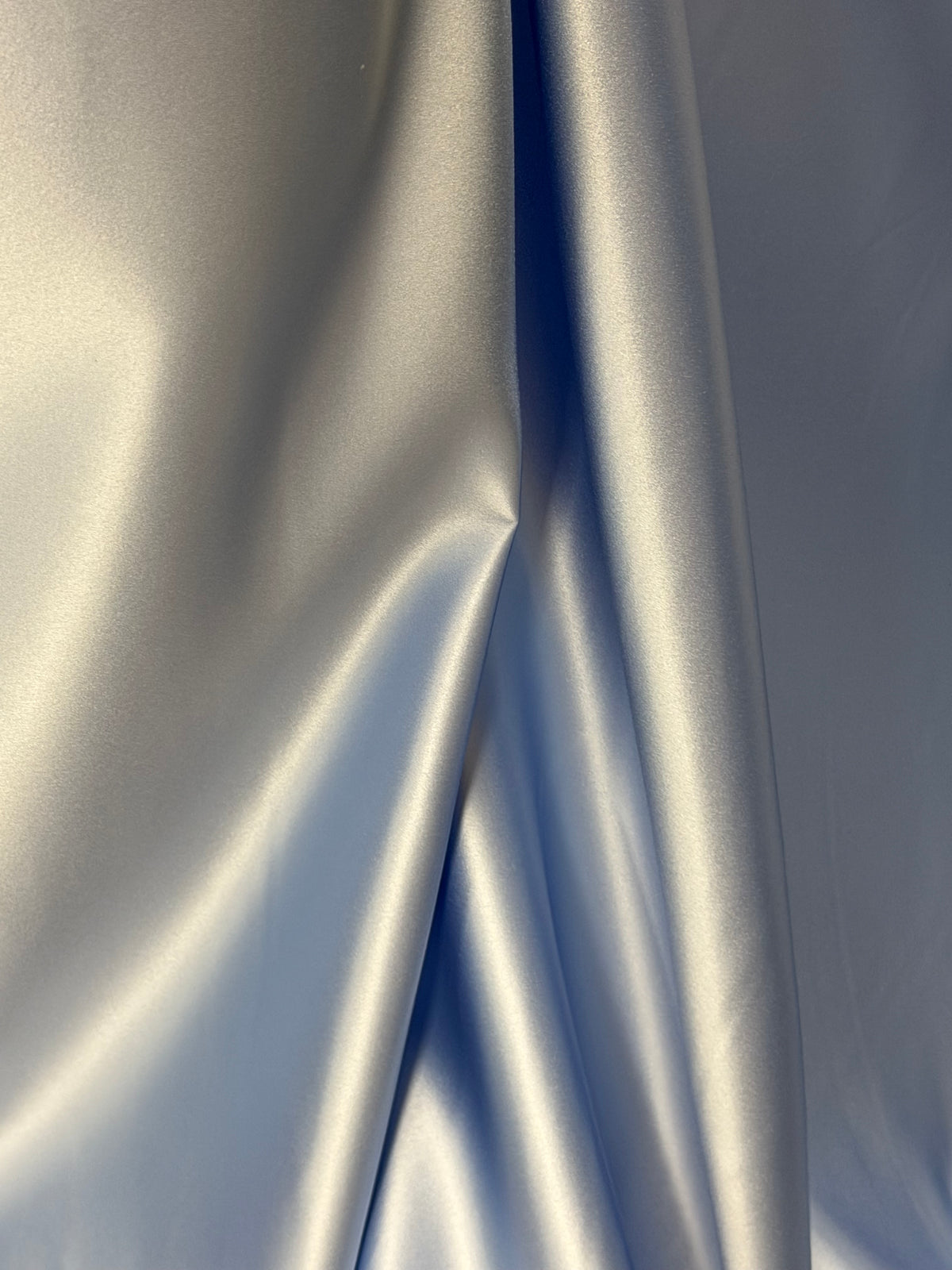 Satin Duchesse Polyester Bleu Ciel - Contessa