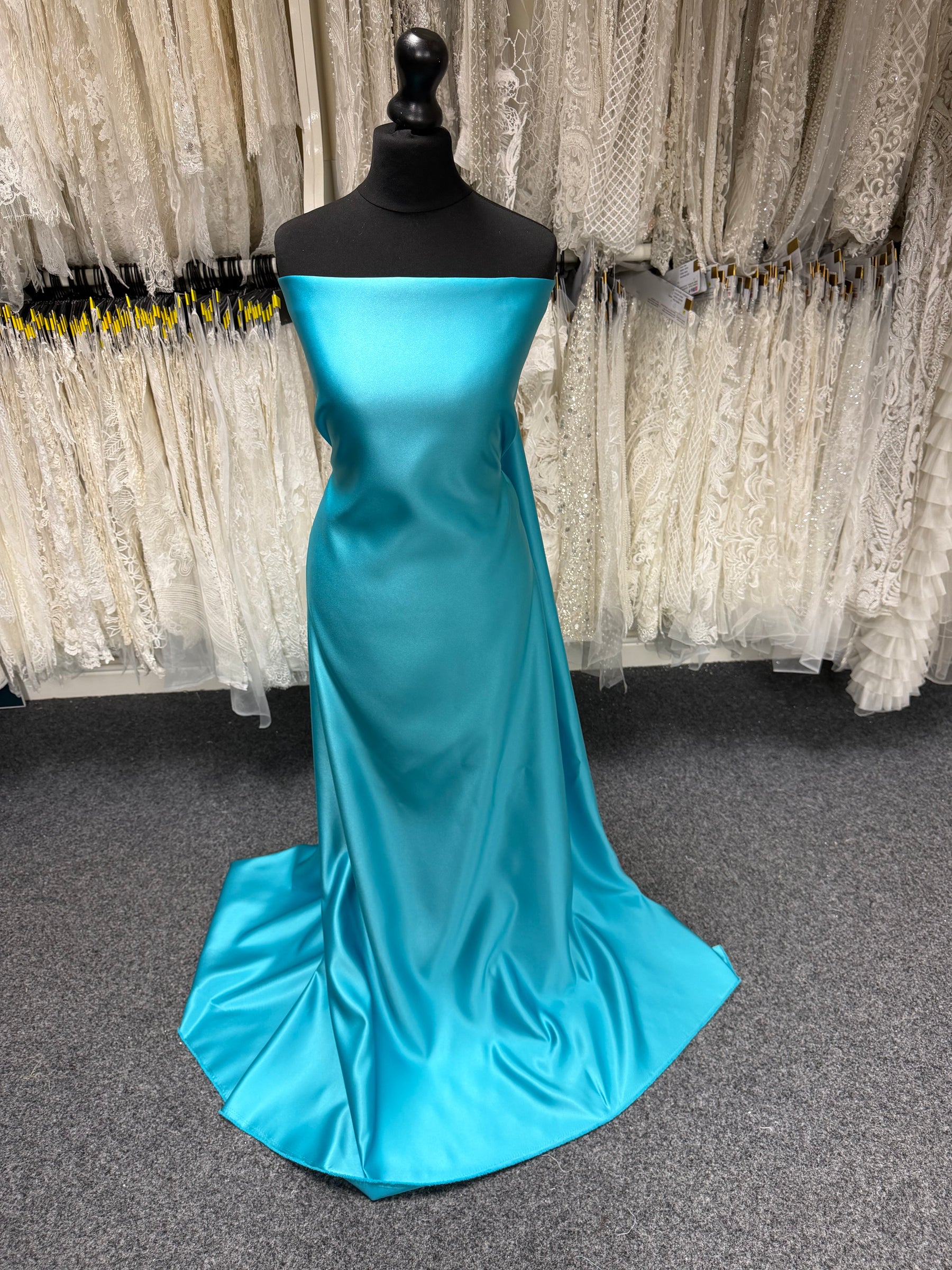 Satin Duchesse Polyester Martin-Pêcheur - Contessa
