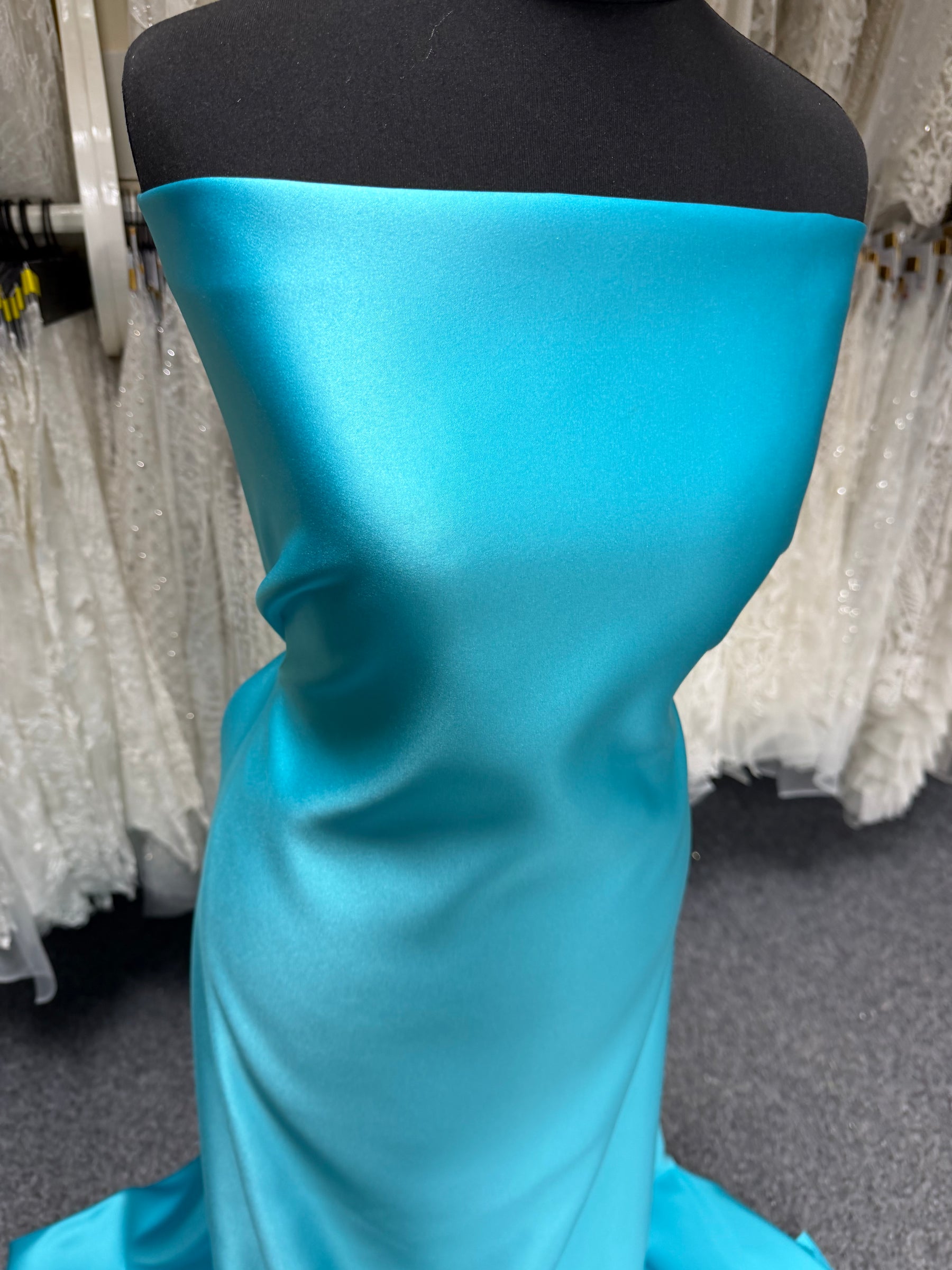 Satin Duchesse Polyester Martin-Pêcheur - Contessa