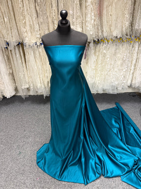 Satin Polyester Bleu Sarcelle - Contessa