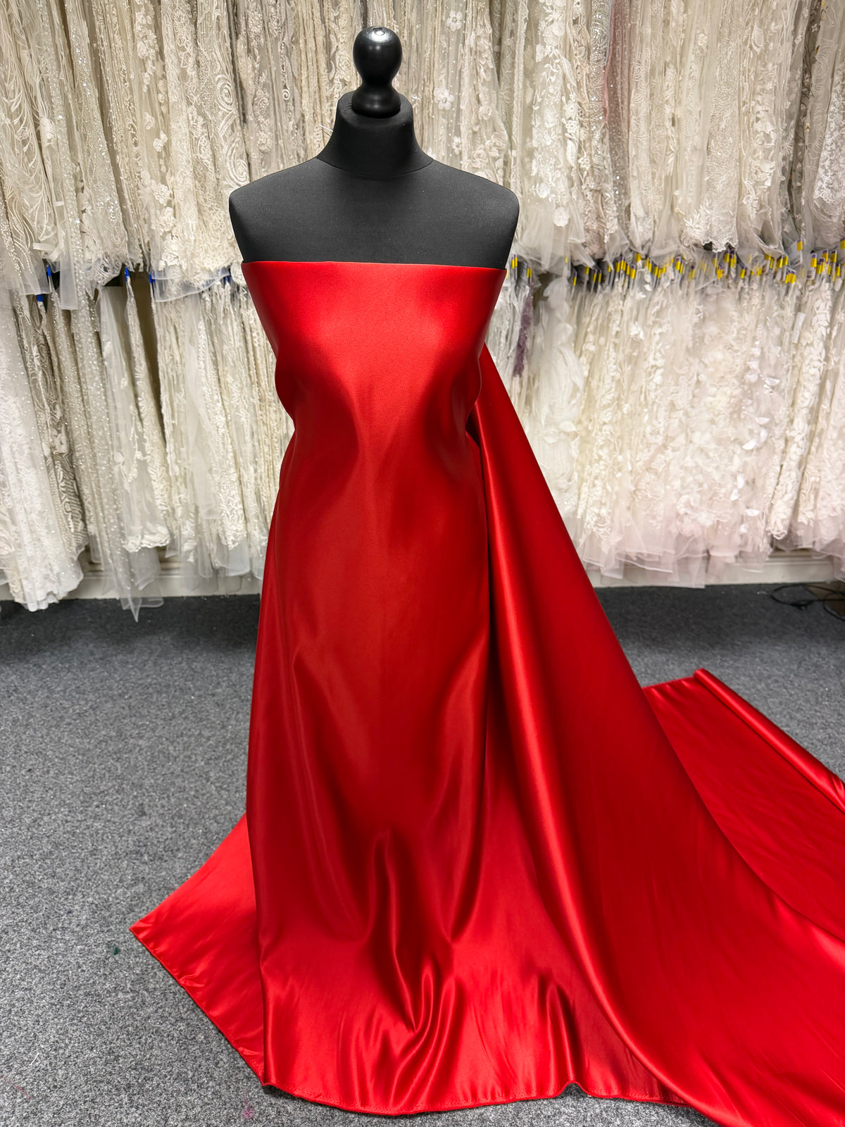 Satin Polyester Écarlate - Contessa