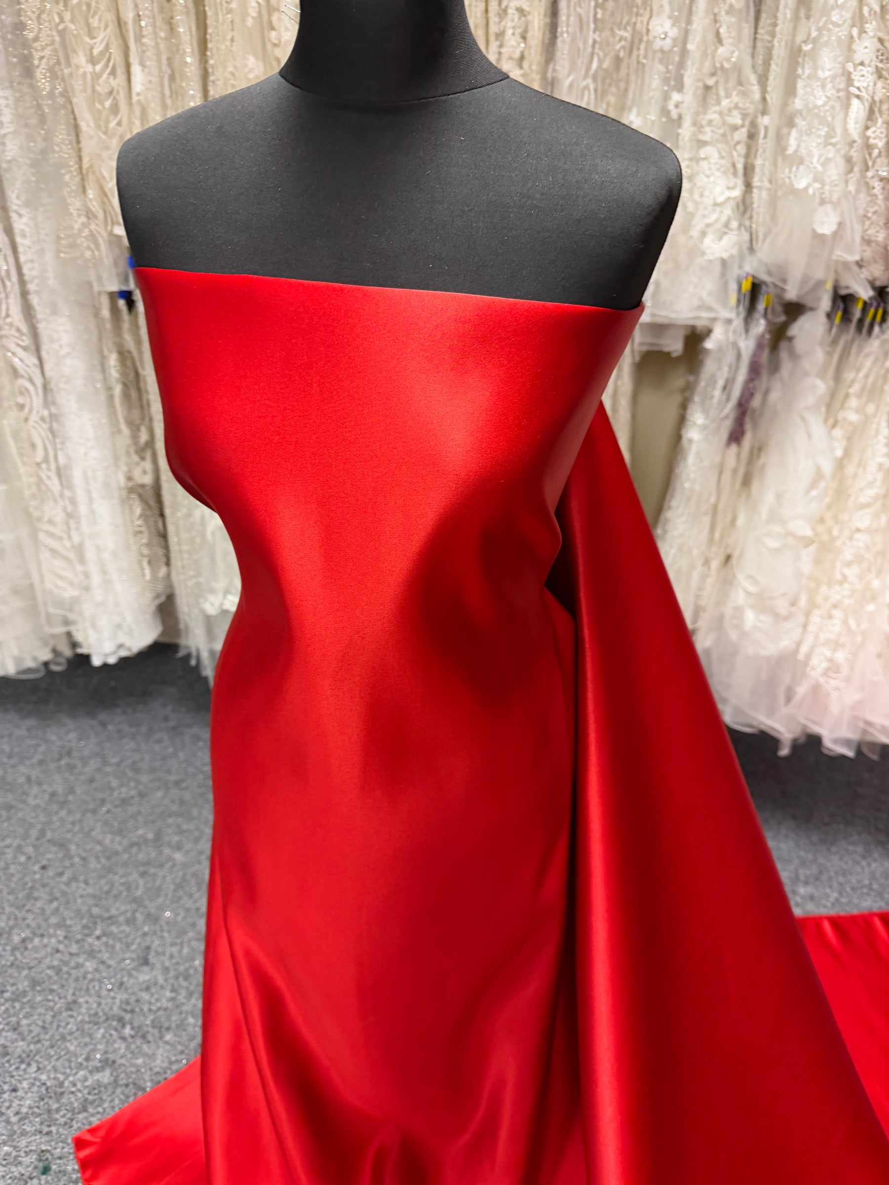 Satin Polyester Écarlate - Contessa