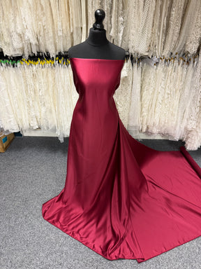 Satin duchesse en polyester marron - Contessa