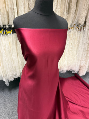 Satin duchesse en polyester marron - Contessa