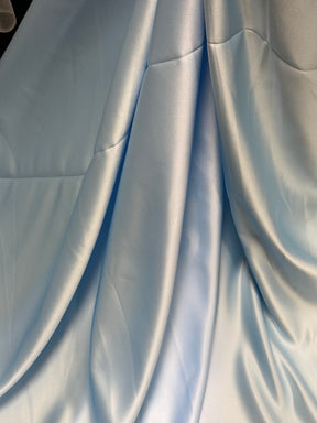 Satin duchesse de polyester bleu pâle - Contessa