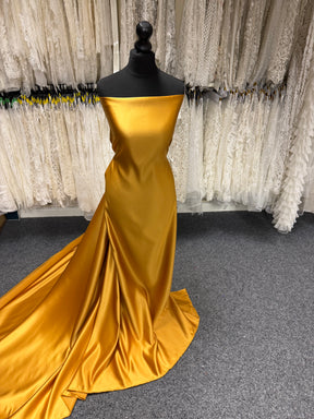 Satin Duchesse Polyester Mustard - Contessa