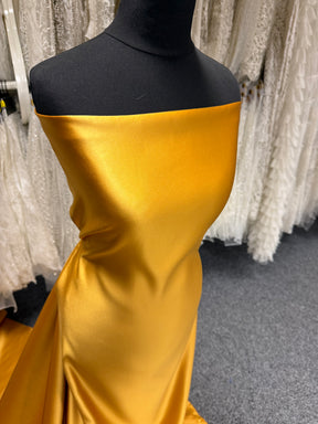 Satin Duchesse Polyester Mustard - Contessa