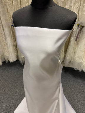 Satin Duchesse Polyester Blanc - Contessa