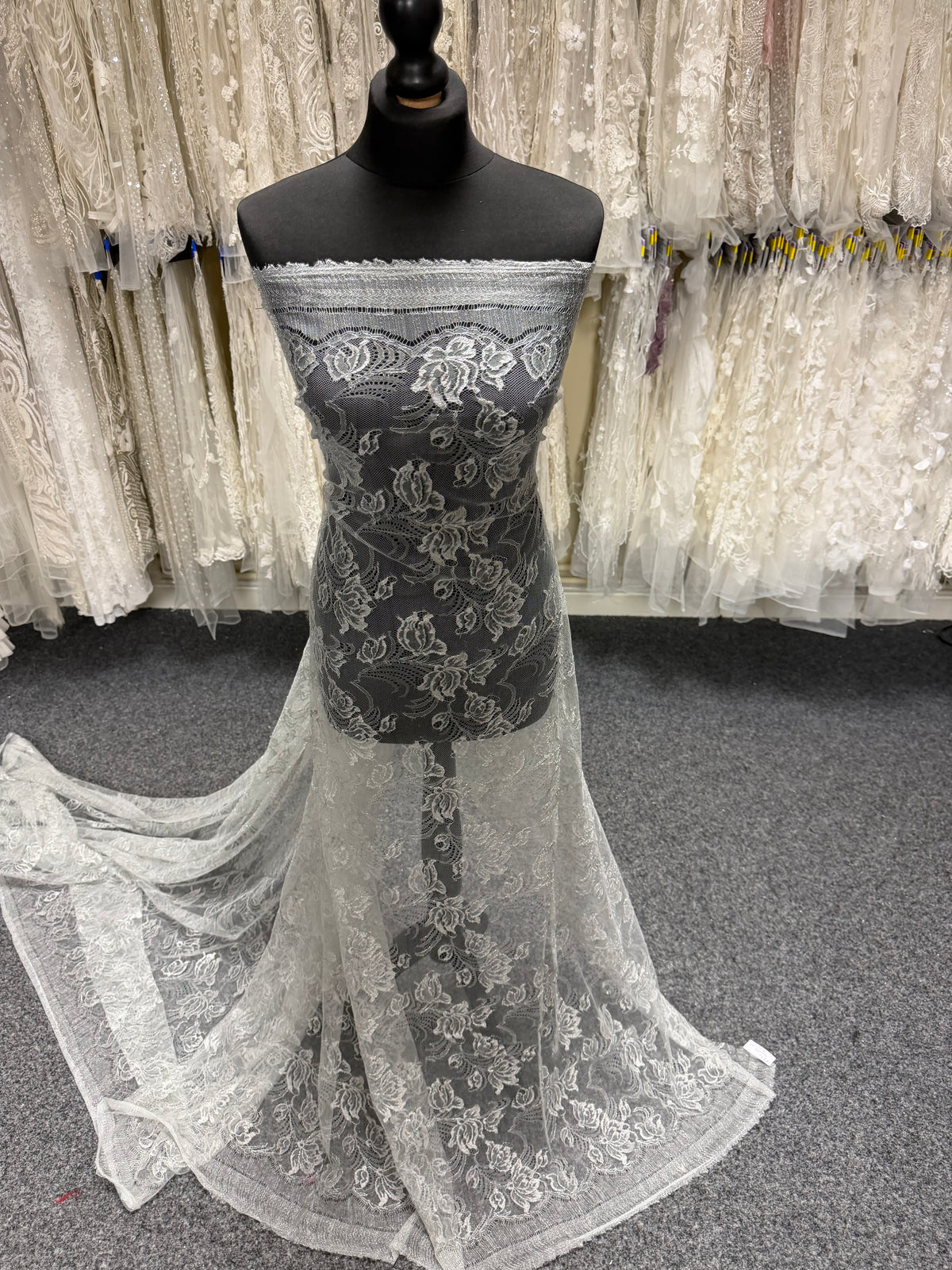 Dentelle de Chantilly argent - P882
