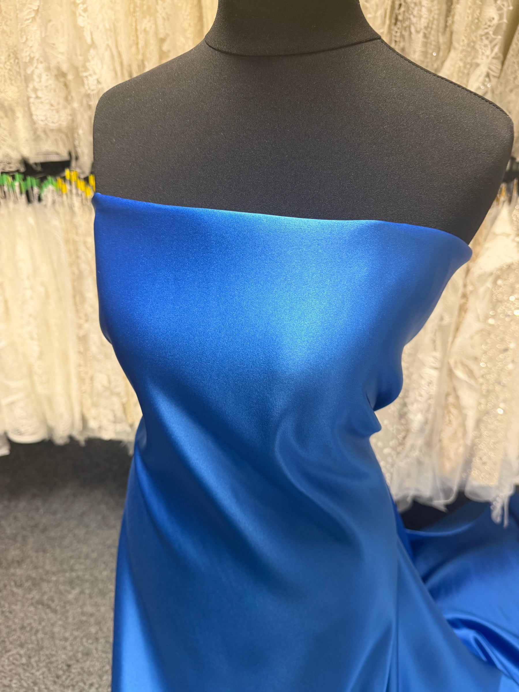 Satin Polyester Bleu Royal - Classique (CF)