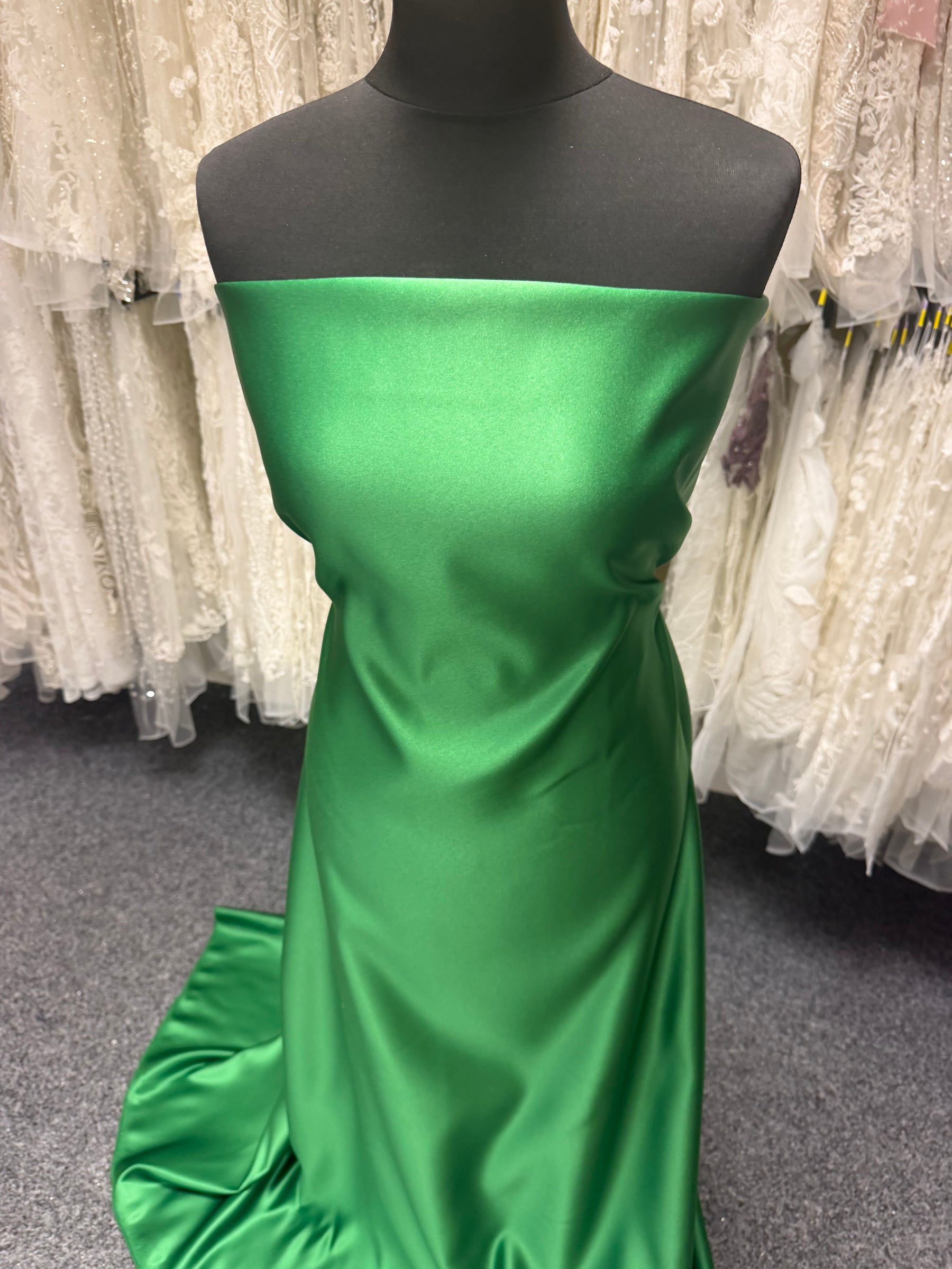Satin Duchesse Polyester Émeraude - Contessa