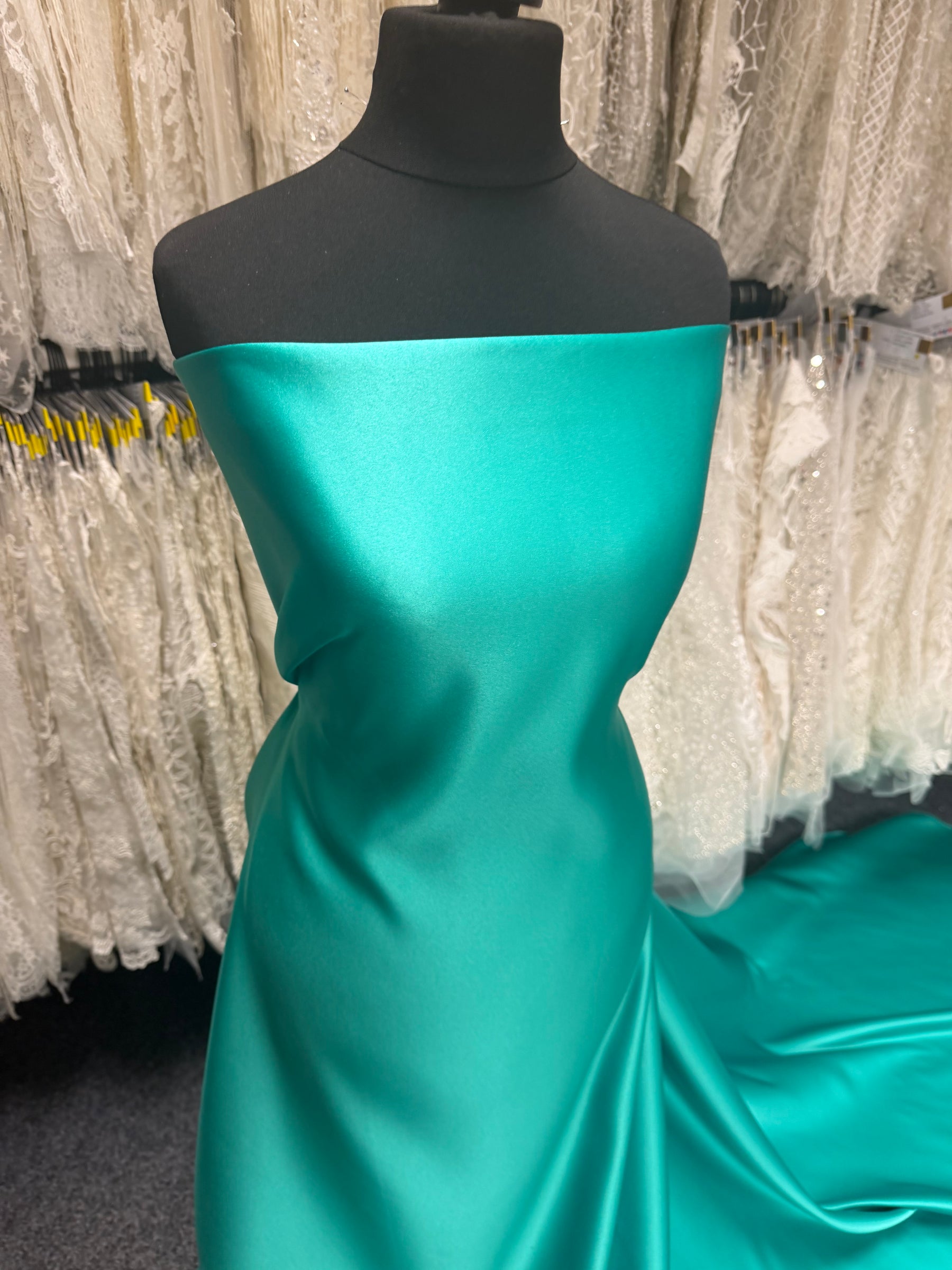 Satin Duchesse Polyester Vert d'Eau - Contessa
